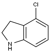 4-氯吲哚啉 结构式