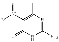 2-氨基-6-甲基-5-硝基-3H-嘧啶-4-酮 结构式