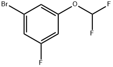 1-Bromo-3-(difluoromethoxy)-5-fluorobenzene Struktur