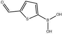 5-醛基-2-噻吩硼酸 结构式
