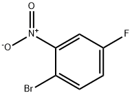 1-ブロモ-4-フルオロ-2-ニトロベンゼン 化学構造式