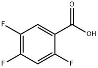 2,4,5-三氟苯甲酸 结构式