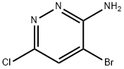 3-氨基-4-溴-6-氯哒嗪 结构式