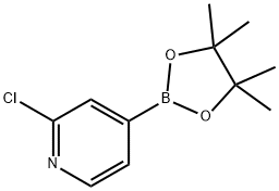 2-クロロピリジン-4-ボロン酸ピナコールエステル 化学構造式