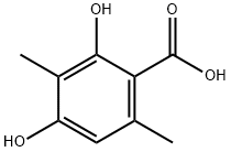 2,4-二羟基-3,6-二甲基苯甲酸, 4707-46-4, 结构式