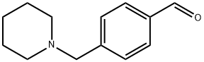 4-(ピペリジン-1-イルメチル)ベンズアルデヒド 化学構造式