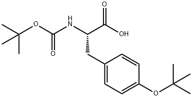 Boc-O-叔丁基-L-酪氨酸 结构式