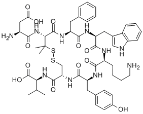ASP-PEN-PHE-TRP-LYS-TYR-CYS-VAL Struktur