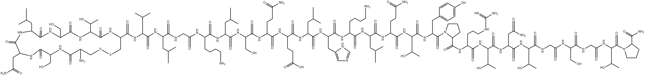 鲑鱼降钙素, 47931-85-1, 结构式