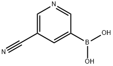 5-氰基-3-吡啶基 硼 酸, 497147-93-0, 结构式