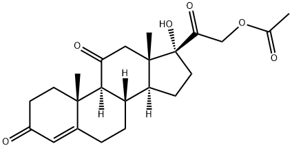 醋酸可的松, 50-04-4, 结构式