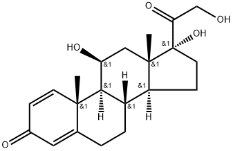 氢化泼尼松, 50-24-8, 结构式