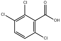 2,3,6-トリクロロ安息香酸 化学構造式