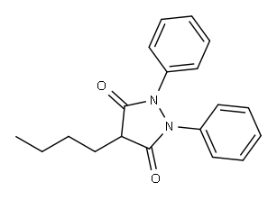 フェニルブタゾン 化学構造式