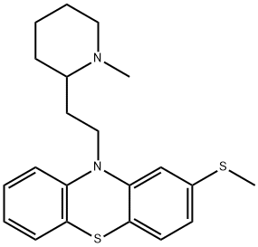硫利达嗪, 50-52-2, 结构式
