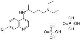 Chloroquine diphosphate  Struktur