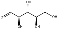 D-(-)-リボース 化学構造式