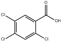 2,4,5-トリクロロ安息香酸 化学構造式