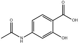 4-乙酰氨基水杨酸, 50-86-2, 结构式