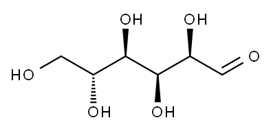 D-(+)-グルコース 化学構造式