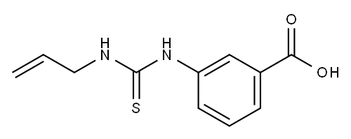 3-(prop-2-enylthiocarbamoylamino)benzoic acid Struktur