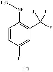 4-Fluoro-2-(trifluoromethyl)phenylhydrazine(HCl) Structure