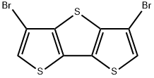 3,5-ジブロモジチエノ[3,2-b:2',3'-d]チオフェン 化学構造式