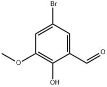 5-溴-2-羟基-3-甲氧基苯甲醛, 5034-74-2, 结构式