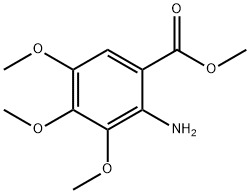 3,4,5-三甲氧基氨基苯甲酸甲酯, 5035-82-5, 结构式