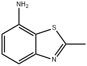 2-甲基苯并[D]噻唑-7-胺, 5036-87-3, 结构式