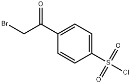 4-(2-溴乙酰基)苯磺酰氯, 5038-59-5, 结构式