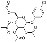 4-氯苯基 - 2,3,4,6-四-O-乙酰基B-D-D-吡喃葡萄糖苷, 5041-92-9, 结构式