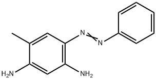 4-メチル-6-(フェニルアゾ)-1,3-ベンゼンジアミン 化学構造式