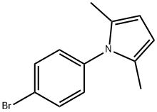 1-(4-BROMOPHENYL)-2,5-DIMETHYL-1H-PYRROLE Struktur