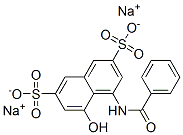 DISODIUM 4-(BENZOYLAMINO)-5-HYDROXYNAPHTHALENE-2,7-DISULPHONATE	, 5045-22-7, 结构式