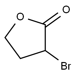 α-ブロモ-γ-ブチロラクトン 化学構造式