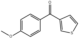 3-(4-メトキシベンゾイル)チオフェン 化学構造式
