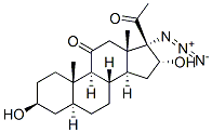 17-AZIDO-3BETA,16ALPHA-DIHYDROXY-5ALPHA-PREGNANE-11,20-DIONE	, 5070-88-2, 结构式