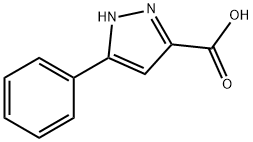 5-苯基-1H-吡唑-3-羧酸, 5071-61-4, 结构式