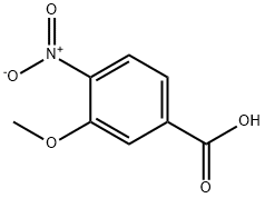 3-甲氧基-4-硝基苯甲酸, 5081-36-7, 结构式