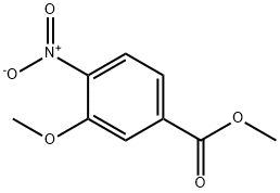 3-甲氧基-4-硝基苯甲酸甲酯, 5081-37-8, 结构式