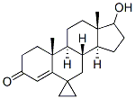 17-hydroxy-6,6-ethylene-4-androsten-3-one 结构式