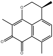 2,3-Dihydro-3,6,9-trimethylnaphtho[1,8-bc]pyran-7,8-dione, 5090-87-9, 结构式