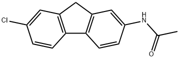 N-(7-クロロ-9H-フルオレン-2-イル)アセトアミド 化学構造式
