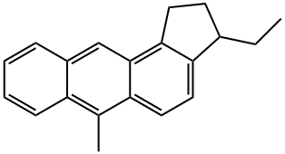 2,3-DIHYDRO-3-ETHYL-6-METHYL-CYCLOPENTA[A]-ANTHRACENE 结构式