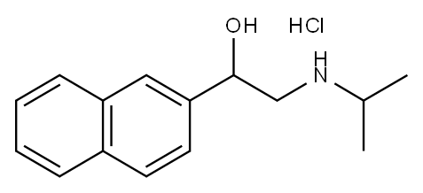 2-ISOPROPYLAMINO-1-(2-NAPHTHYL)ETHANOL HYDROCHLORIDE Structure