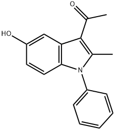 1-(5-HYDROXY-2-METHYL-1-PHENYL-1H-INDOL-3-YL)-ETHANONE 结构式