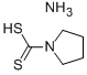 吡咯烷二硫代甲酸铵盐, 5108-96-3, 结构式