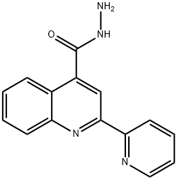 2-(2-吡啶基)-4-喹啉卡巴肼 结构式