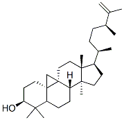 环鸦片甾烯醇, 511-61-5, 结构式